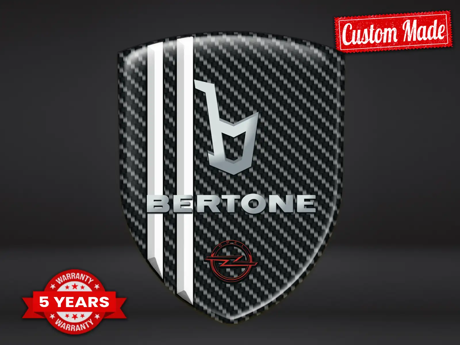 Bertone Etiqueta Impermeable Estilo Moderna Personalizable
